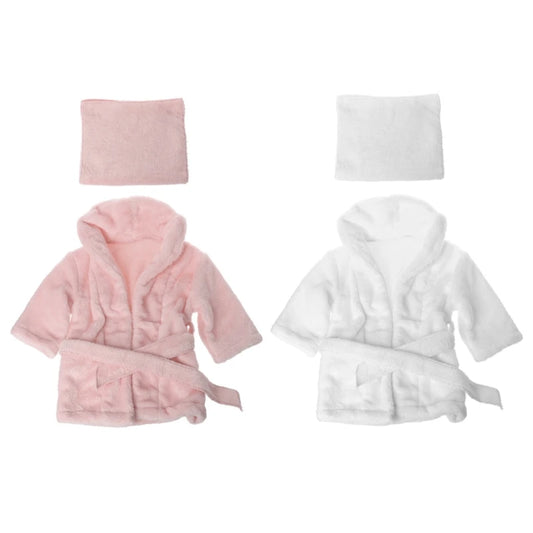 1 Set Bathrobes Wrap Newborn Photography Props Baby Photo Shoot Robe Newborn Photography Clothing For Baby Photography Outfits