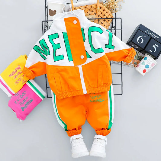 Hot Kid Tracksuit Boy Girl Clothing Set 2023 Spring Casual Long Sleeve Letter Zipper Outfit Infant Baby Clothes 1 2 3 4 Years