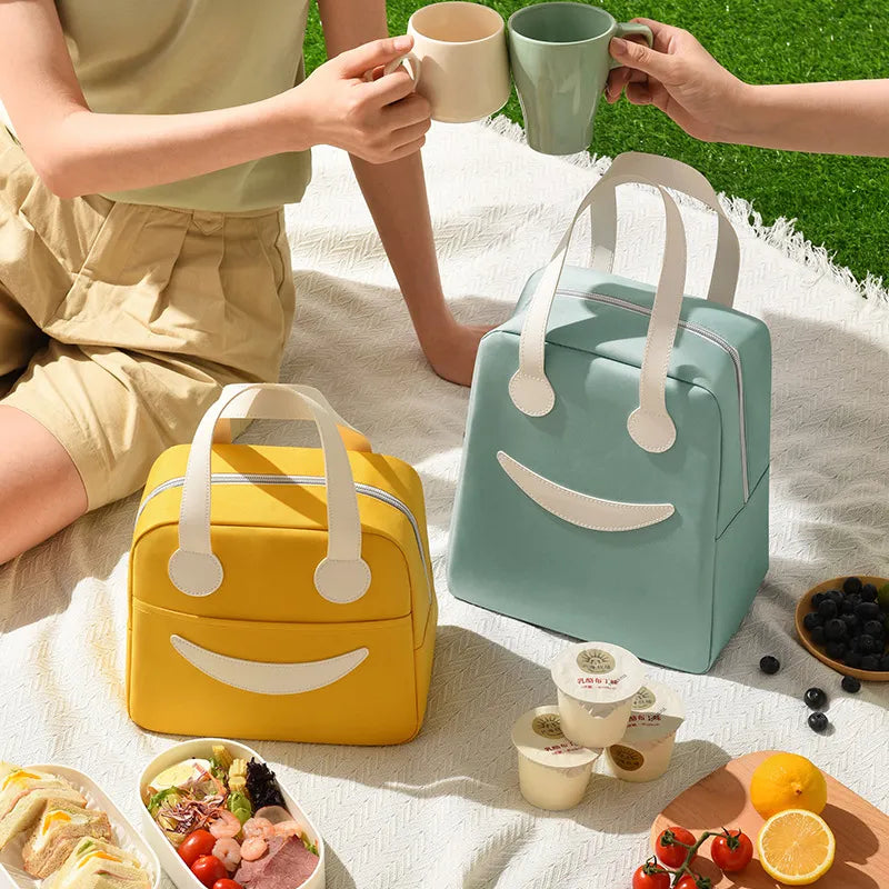 1 PCS Portable lunch bag insulated refrigerated food safety warm lunch bag girls warm food picnic lunch bag ladies lunch bag