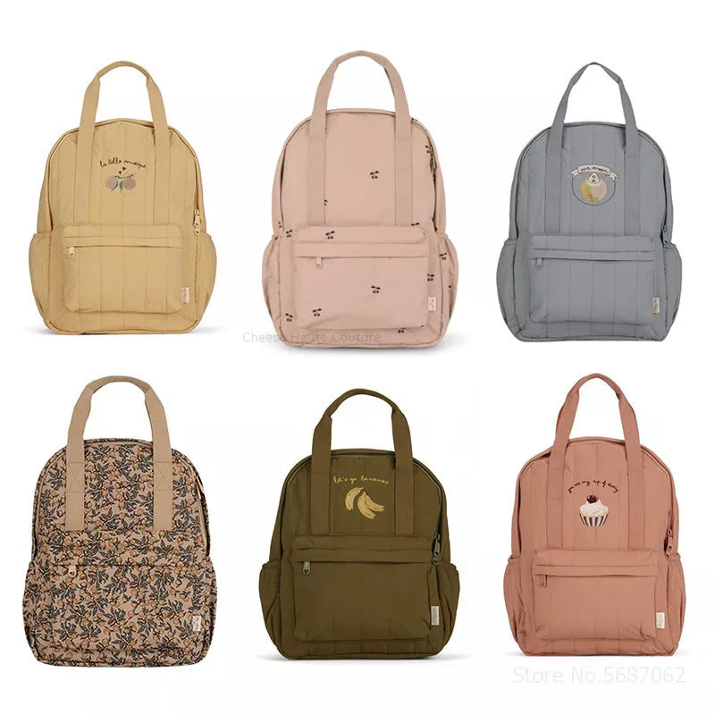 KS Baby Backpack Parent-child Kids Schoolbag Kindergarten Bags Brand Traveling Mom Cherry Lemon Children's Boys Girls Storage