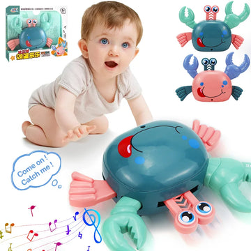 Dancing Crab Toy for Babies Induction Escape Crab Electric Pet Musical Toys Toddler Crawling Educational Toys Birthday Gifts