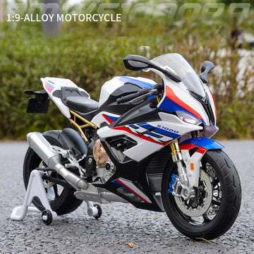 1:9 BMW S1000RR Large Size Simulation Alloy Motorcycle Model Shock Absorbers Carrying Lighting Collection Toy Car Kid Gift
