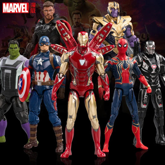 ZD Marvel The Avengers Marvel legends Iron Man Spider Man Thor Hulk Thanos War Machine Articulation Action Figure Toys for Kids