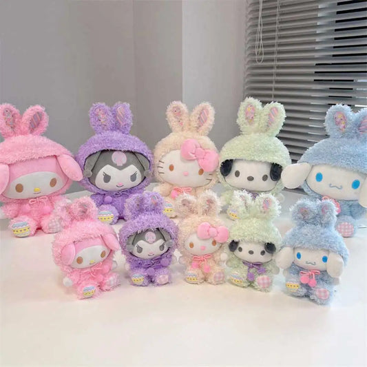 30cm Sanrio Plush Toy Dolls Lovely Kuromi Cinnamoroll MyMelody Kawaii Hello Kitty Soft Stuffed Plushy Doll Toys Gift For Kids