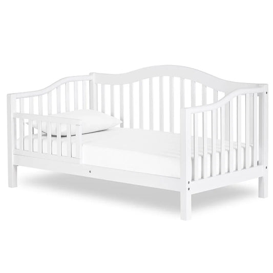 Toddler Day Bed in White Children Beds Gold Certified 54x30x29 Inch (Pack of 1) Kids Bed Frame Furniture