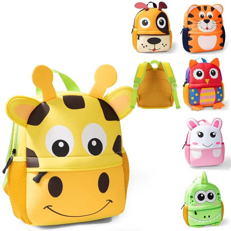 New 3D Children School Bags Kids Backpacks Kindergarten Cartoon Animal Toddle Kids Backpack Fashion Travel Outdoor Bags