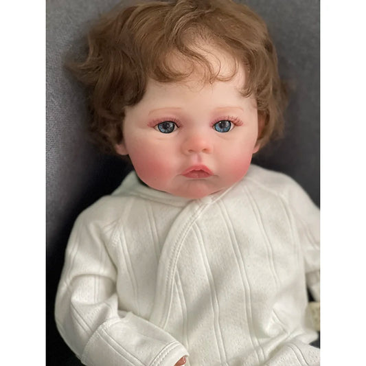 49CM  Newborn Baby Girl Reborn Baby Dols Meadow Soft Cuddly Body Lifelike Soft Touch 3D Skin with Visible Veins Art Doll