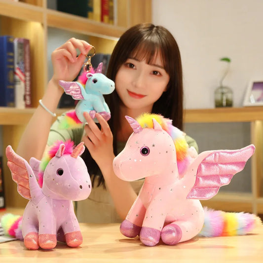 22CM Super Lovely Unicorn Plush Toys Cartoon Stuffed Animal Dolls Kids Birthday Home Decor Gifts Kawaii Plush for Girls