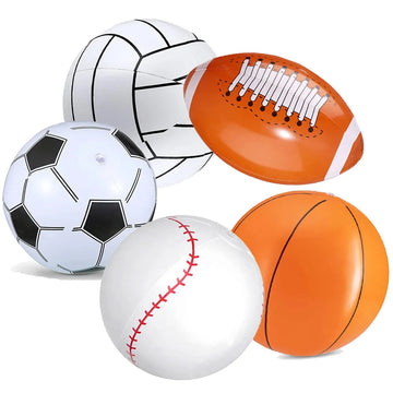 Inflatable Football Baseball Rugby Basketball Happy Summer Hawaii Beach Party Decorations Swimming Pool Inflatable Toy Ball