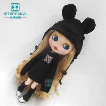 Blyth Doll Accessories Clothes Fashion Sweatshirt, Shoe Covers, Sneakers for Blyth Azone Doll Christmas Gift