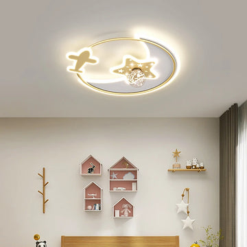 Airplane Kids Ceiling Light Children Room Lighting Baby Girls Boys Creative Led Star Ceiling Lamp Light For Nursery Kids Room