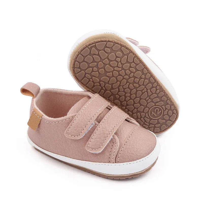 Rubber Sole Baby Shoes Kids Sneakers Baby Girl Boy Solid Color Kids Shoes Socks Infant Toddler Non Slip Sports Shoes