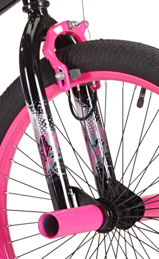 20" Girls',  BMX Bike, Black/Pink Children's bicycles for girls