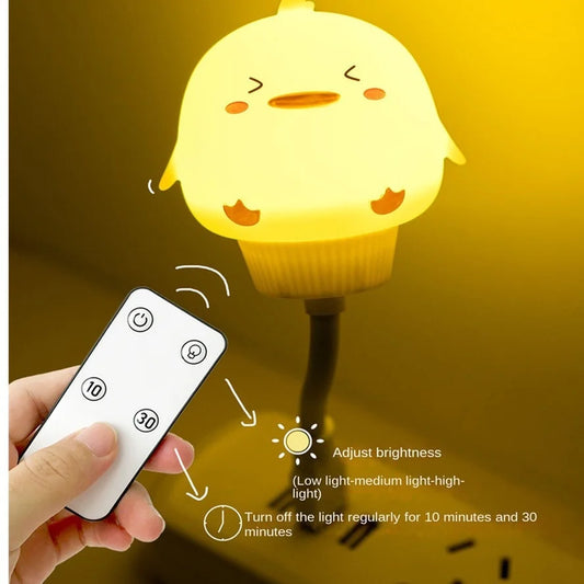 LED USB Night Light Chlidren Cute Cartoon Night Lamp Bear Remote Control for Baby Kid Bedroom Decor Bedside Lamp Christmas Gift