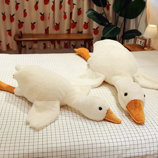 50CM Big White Goose Pillow Plush Toys Stuffed Doll Detachable Washable Soft Sleeping Dolls Sofa Cushion Birthday Gifts