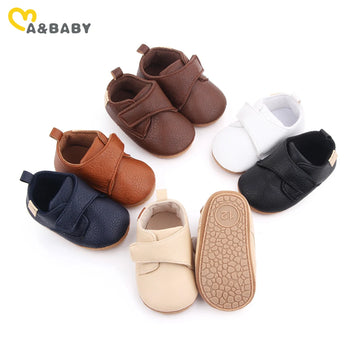 Ma&baby 0-18M Newborn Infant Baby Boy Girl  Shoes Casual Pu Leather  First Walkers Non-Slip  Toddler Shoes