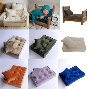 Baby Pillow Newborn Photography Props Mini Mattress Posing Bedding Fotografia Accessories Studio Shoots Photo Props Cushion Mat