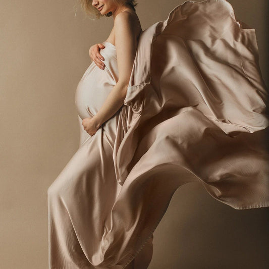 Maternity Silk Fabric Gown Maternity Photography props Maternity Tossing Fabric Pregnancy Photo Prop