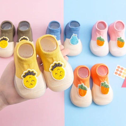 Baby Toddler Shoes Baby Soft Bottom Spring Models Small Children Indoor Breathable Not Fall Floor Socks Single Shoes