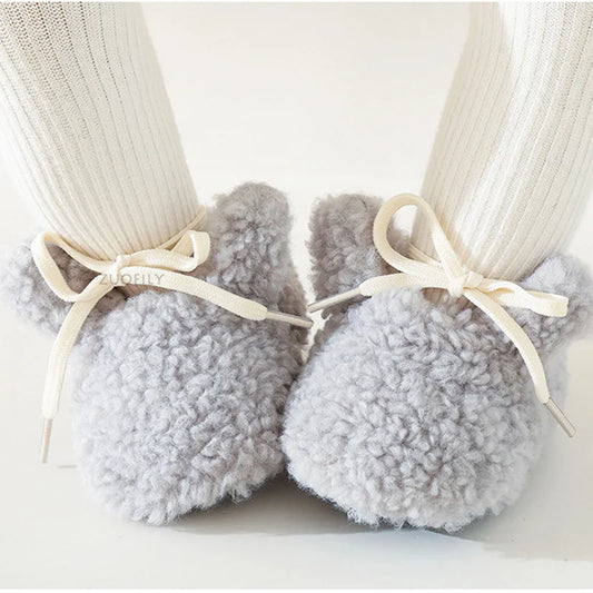 Baby Socks Winter Newborn Boy Girl Shoes Kids Soft Toddler First Walkers Child Anti-slip Warm Thicken Newborn Infant Crib Shoes