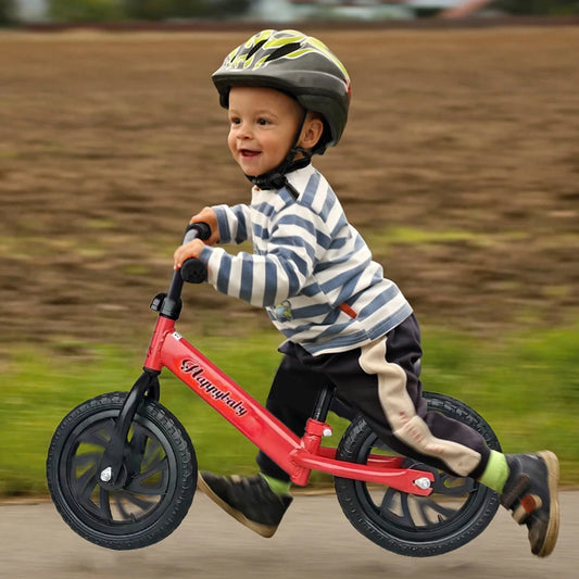 Kids Balance Bike Funny Toddler Training Bicycle Safe No Pedal Bike 12 In Wheel No Pedal Training Bicycle Gifts for Kids