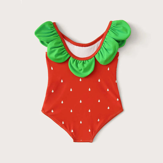 Baby Girls Swimwear For Newborn 0-24M Babies New Cute Fruits Little Beach Swimsuit Toddler Bathing Suit Clothes Summer Outfits