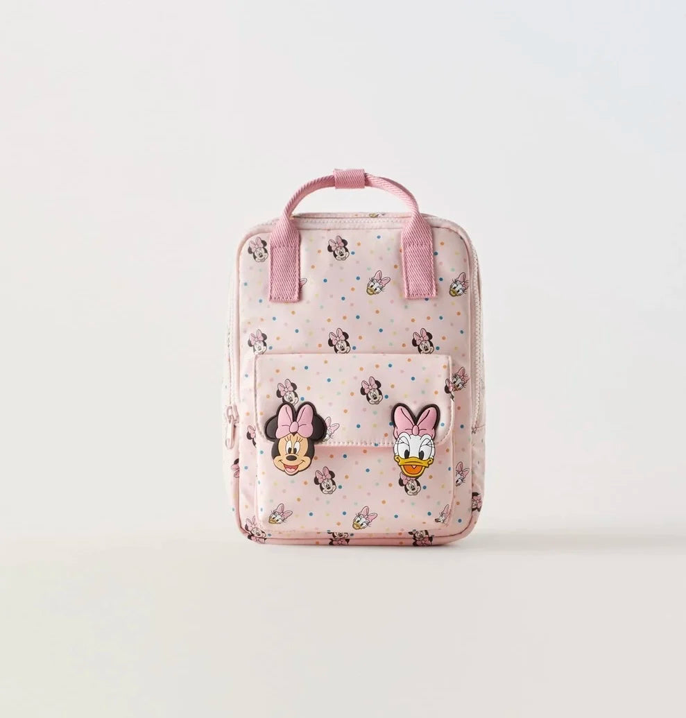 Disney cartoon  Minnie Mouse New Kids Backpack Mini Schoolbag Girls and Boys Cute Shoulder Bag