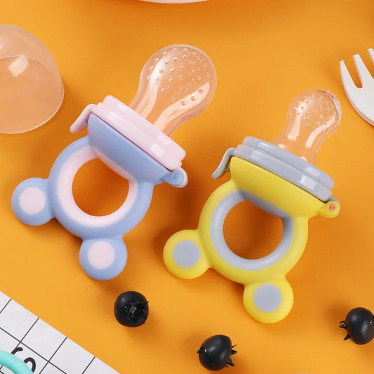 Baby Teether Nipple Fruit Food Feeder For New BornSilicona Teethers Fresh Food Nibbler Pacifier Clip Baby Accessories BPA Free