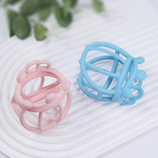 1pcs Baby Teether Toys 0 To 12 Months Training Grip Strength Baby Chewing Toy Crown Newborn Health Molar Chewing Accessories