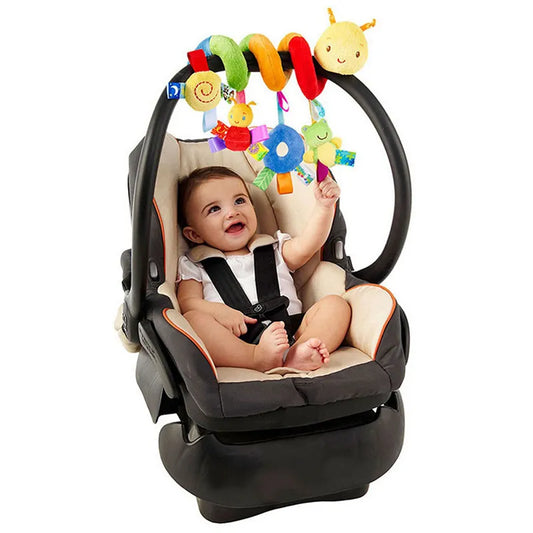 Baby Crib Hanging Rattles Toys Car Seat Toy Soft Mobiles Stroller Crib Cot Spiral Toy Pram Hanging Dolls for Babies Newborn Gift