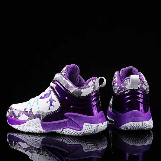 Children's Basketball Shoes High-Quality Outdoor Comfortable Sports Shoes for Basketball 2023 New Luxury Sneakers for Kids