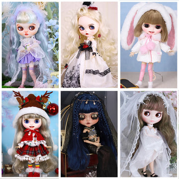 ICY DBS Blyth Doll 1/6 Clothing Joint Body Princess Dress Casual Clothing Toy Gift