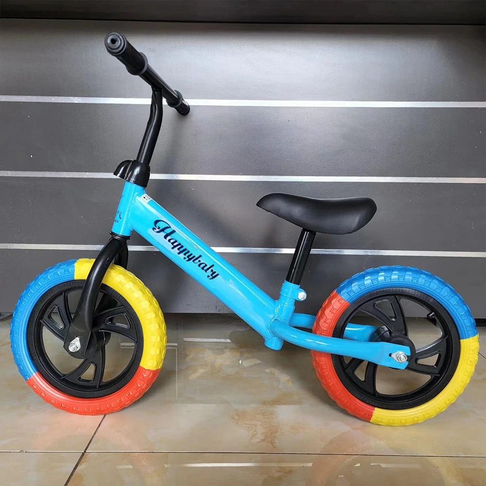 Kids Balance Bike Funny Toddler Training Bicycle Safe No Pedal Bike 12 In Wheel No Pedal Training Bicycle Gifts for Kids