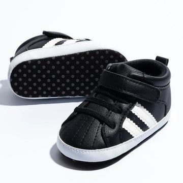 KIDSUN Boy Girl Classical Sport Shoes Soft Sole PU Leather Baby Shoes Anti-Slip First Walker Crib Casual Sneakers Shoes
