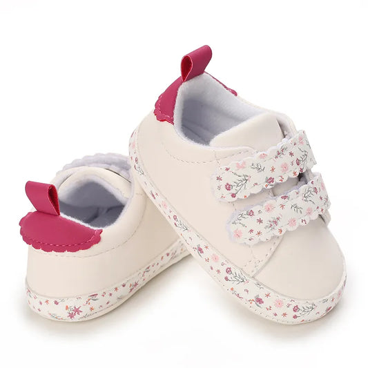 Fashion Baby Shoes Children White Sports Shoes For Girls Soft Flats Baby Toddler First Walkers Kids Sneakers Casual Infant Shoes