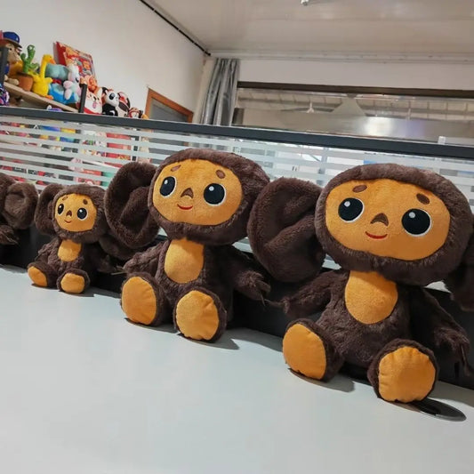 20/30cm Cheburashka Plush Toy Big Eyes Monkey Plushie Doll Russia Anime Stuffed Animal Soft Sleeping Pillow Kids Appease Gifts
