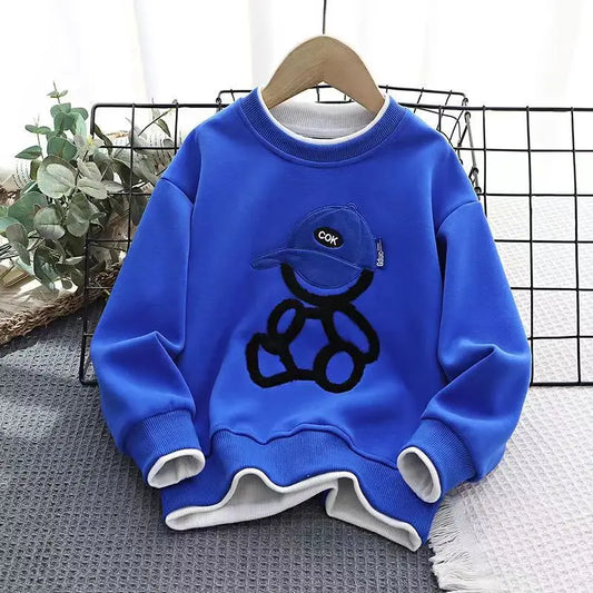 Autumn Baby Girl Boy Clothes Set Cartoon Bear Sweater Top and Pants Buttom Suit Children 2 Pieces Tracksuit Winter Loungewear