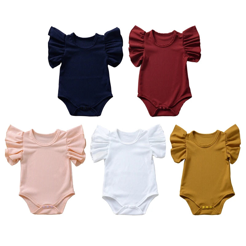 Baby Clothes Bodysuit for Newborn Infant Jumpsuit Boys Girls Short Sleeves Romper Toddler 0 to 18 Months