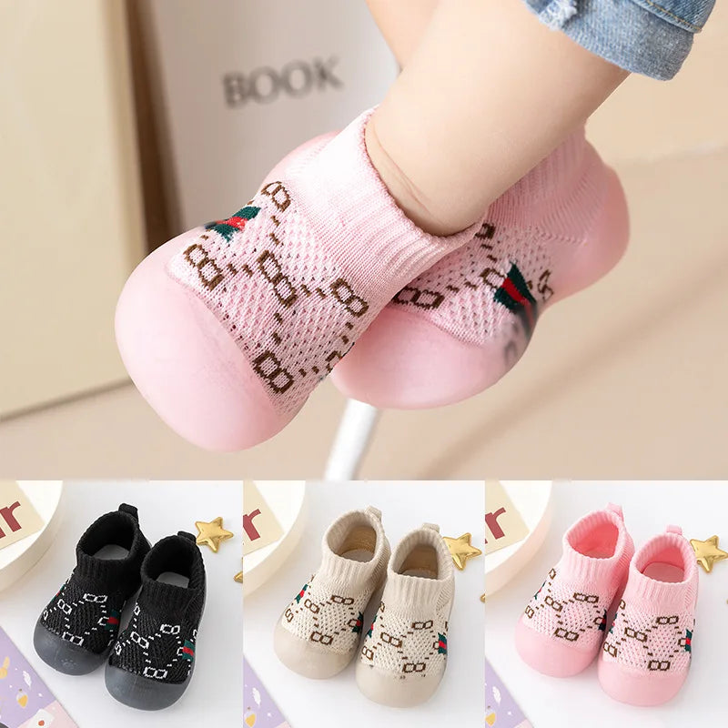 New Spring and Autumn Mesh Children's Solid Color Shoes Soft Sole Children's Outwear Children's Shoes Children's Walking Shoes