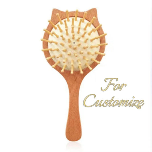 Custom Baby Name Personalized Baby Hair Brush Wooden Newborn Hair Brush Comb Birth/Christening/Birthday Baby Shower Gift