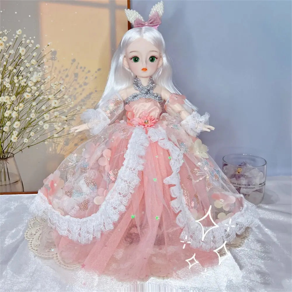 30cm 1/6 3D Simulated Eye BJD Dolls and Clothes with Multiple Movable Joints Hinge Doll Girl's DIY Dress Up Birthday Gift Toy