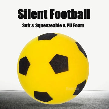 Silent Soccer Ball Size 5 Indoor Silent Foam Football Size 3 Mute Bouncing Ball Air Bounce Silent Basketball Ball Silent Ball PU