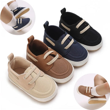 HAIZHIW 0-18M Baptism Newborn Baby Prewalker Girls Boys Casual Shoes Leather Non-Slip Soft-Sole Infant Toddler First Walkers