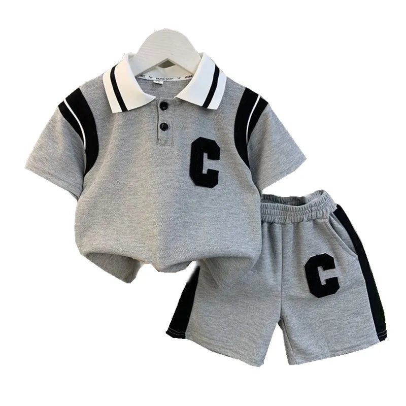 New Summer Baby Girl Clothes Suit Children Boys Fashion T-Shirt Shorts 2Pcs/Sets Toddler Casual Sports Costume Kids Tracksuits